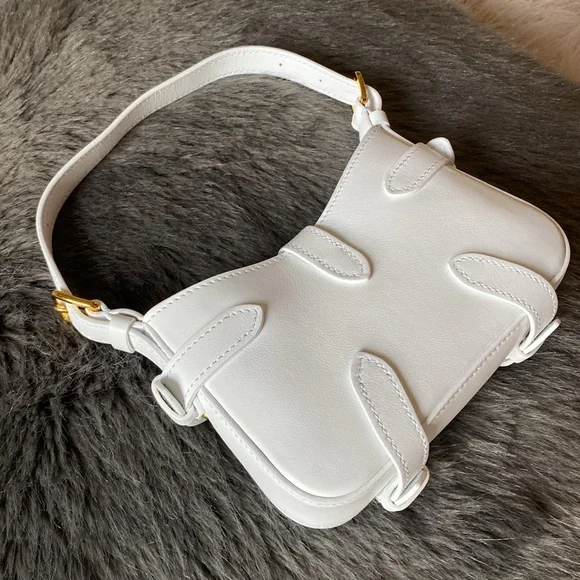 💎Altuzarra💎 NWT Mini Play Leather Baguette Bag, Optic White